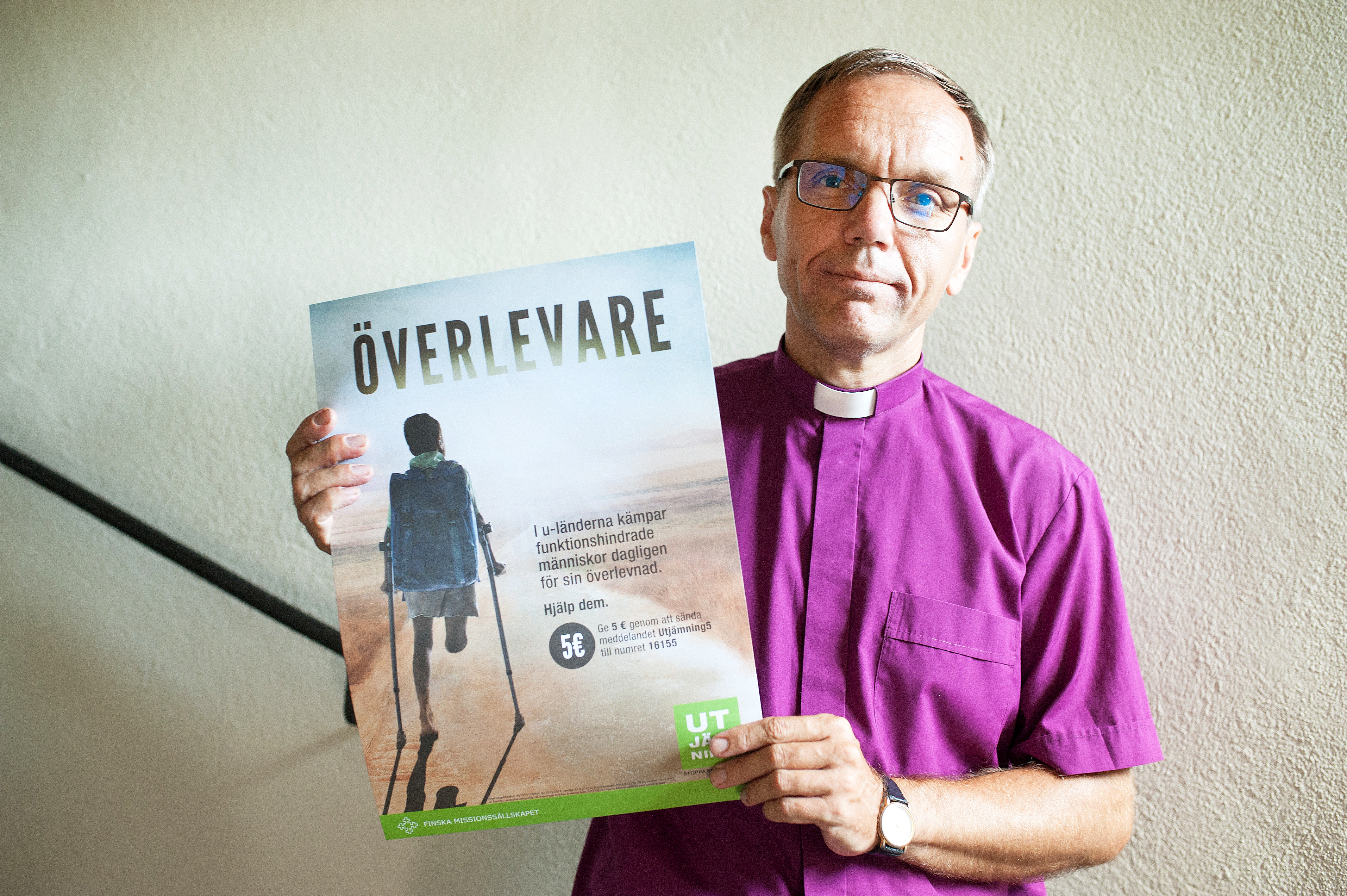 Biskop Björn Vikström är Utjämningens beskyddare. ”Vi möter Kristus i de svagaste”