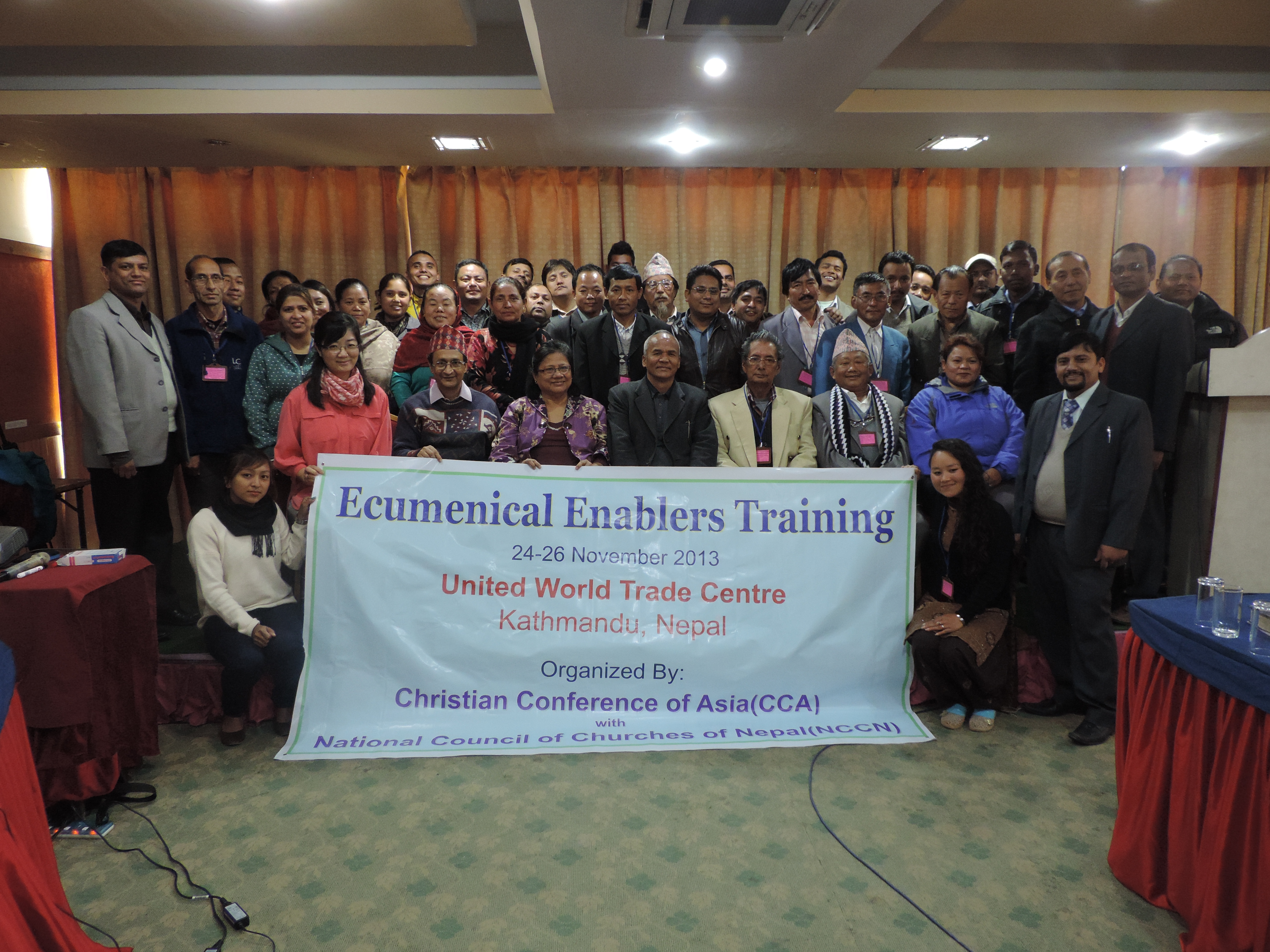 Deltagarna i det ekumeniska seminariet som hölls i Kathmandu 24-26.11.2013